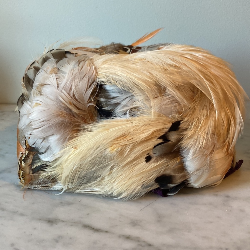 Vintage Peacock Feather Hat
